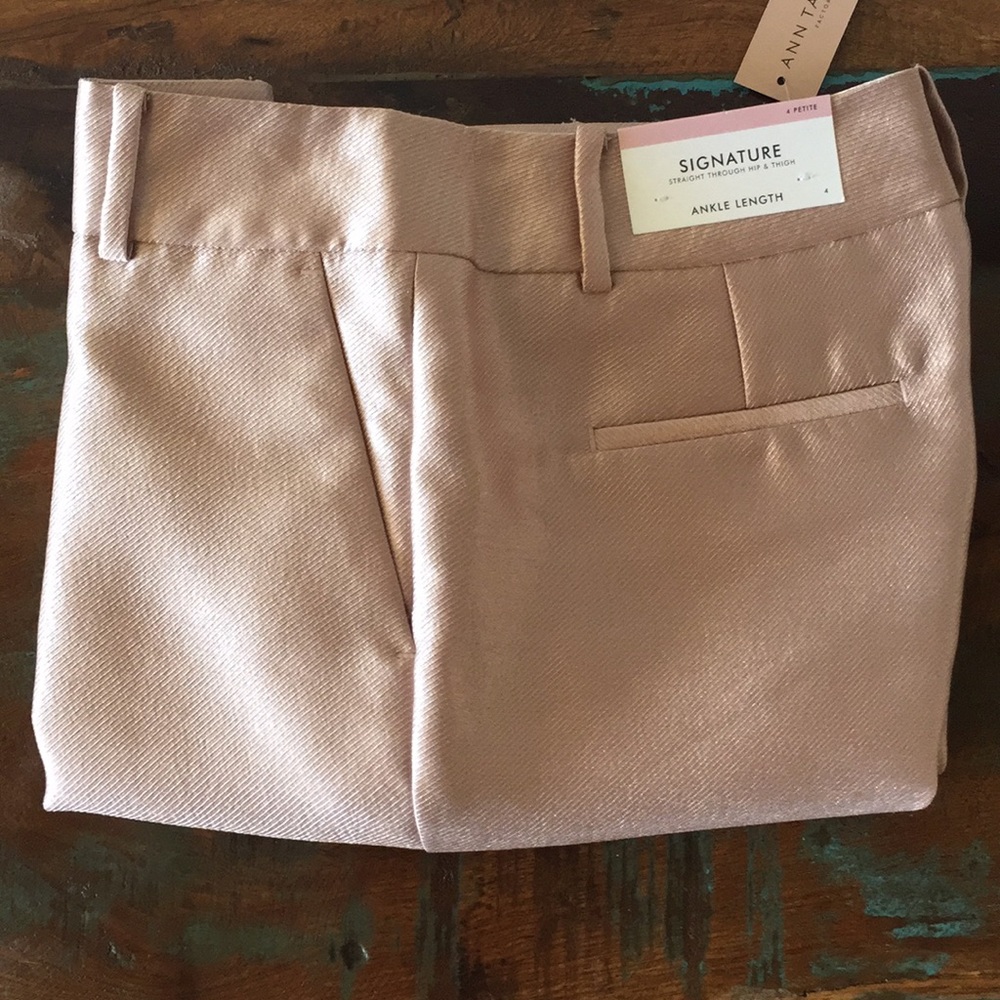 Ann Taylor Shimmery Pink Pants - Picture 8 of 16